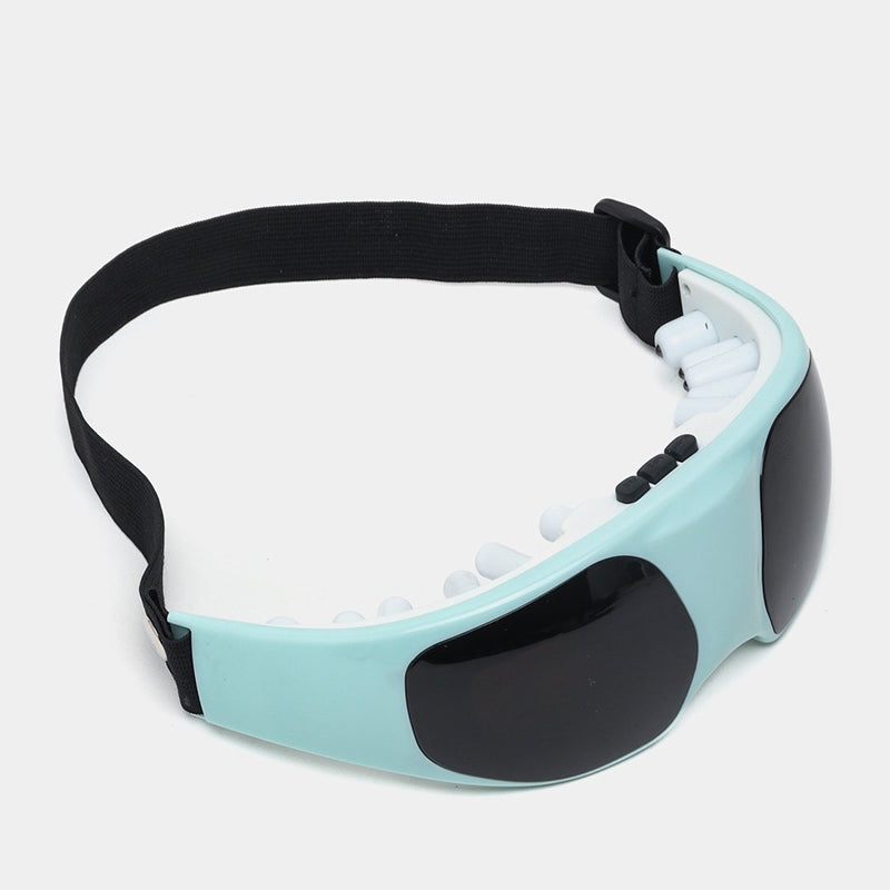 Eye Massager, Portable Electric Eye Care Massager Electric Relieve Fatigue Healthy Migraine Mask for Eye Fatigue, Dry Eyes and Dark Circles - Cell Operated