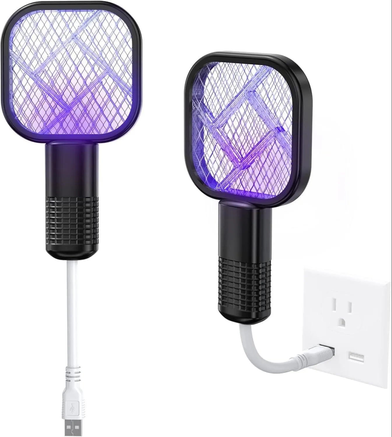 USB Rechargeable Mosquito Killer Racket with UV Light