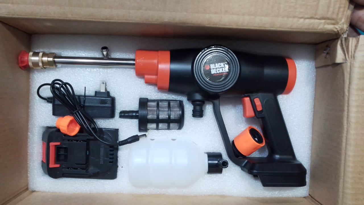 BLACK+DECKER Cordless High Pressure Washer – Rechargeable Lithium Battery Portable Power Cleaner