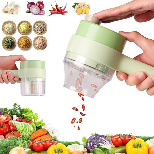 4-in-1 Electric Handheld Vegetable Cutter – The Faster, Smarter Way to Prep Every Meal