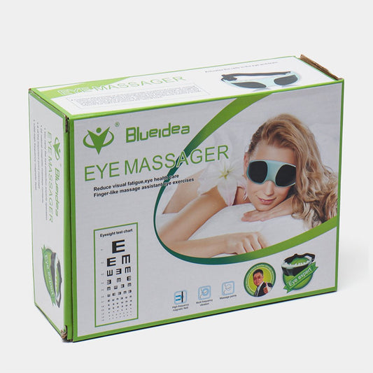 Eye Massager, Portable Electric Eye Care Massager Electric Relieve Fatigue Healthy Migraine Mask for Eye Fatigue, Dry Eyes and Dark Circles - Cell Operated