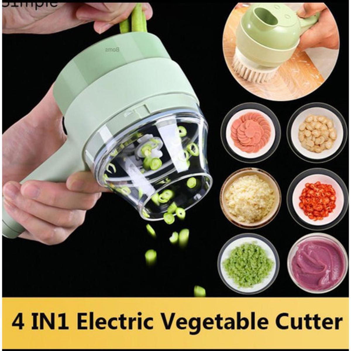 4-in-1 Electric Handheld Vegetable Cutter – The Faster, Smarter Way to Prep Every Meal