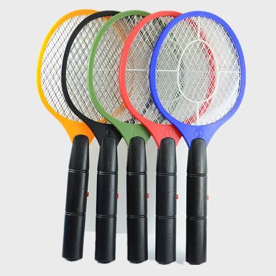 2-in-1 Electric Mosquito Killer Racket with LED Flashlight – Rechargeable Bug Zapper Bat (Random Color)