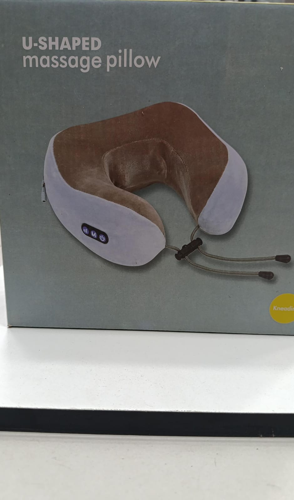 Rechargeable U-Shaped Neck Massager Pillow – Portable Shoulder & Cervical Pain Relief Massage for Home & Car