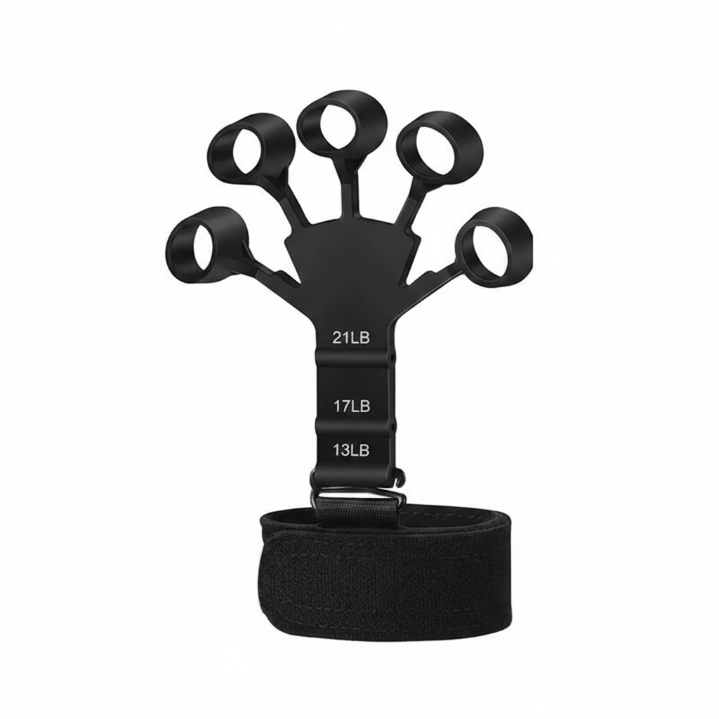 Silicone Grip Strengthener – Finger Stretcher Hand Grip Trainer for Gym, Fitness & Rehabilitation