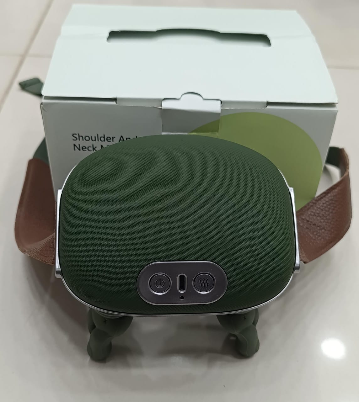 Smart Finger Pressure Neck Massager – Electric Heated Deep Kneading Back & Shoulder Massager for Pain Relief