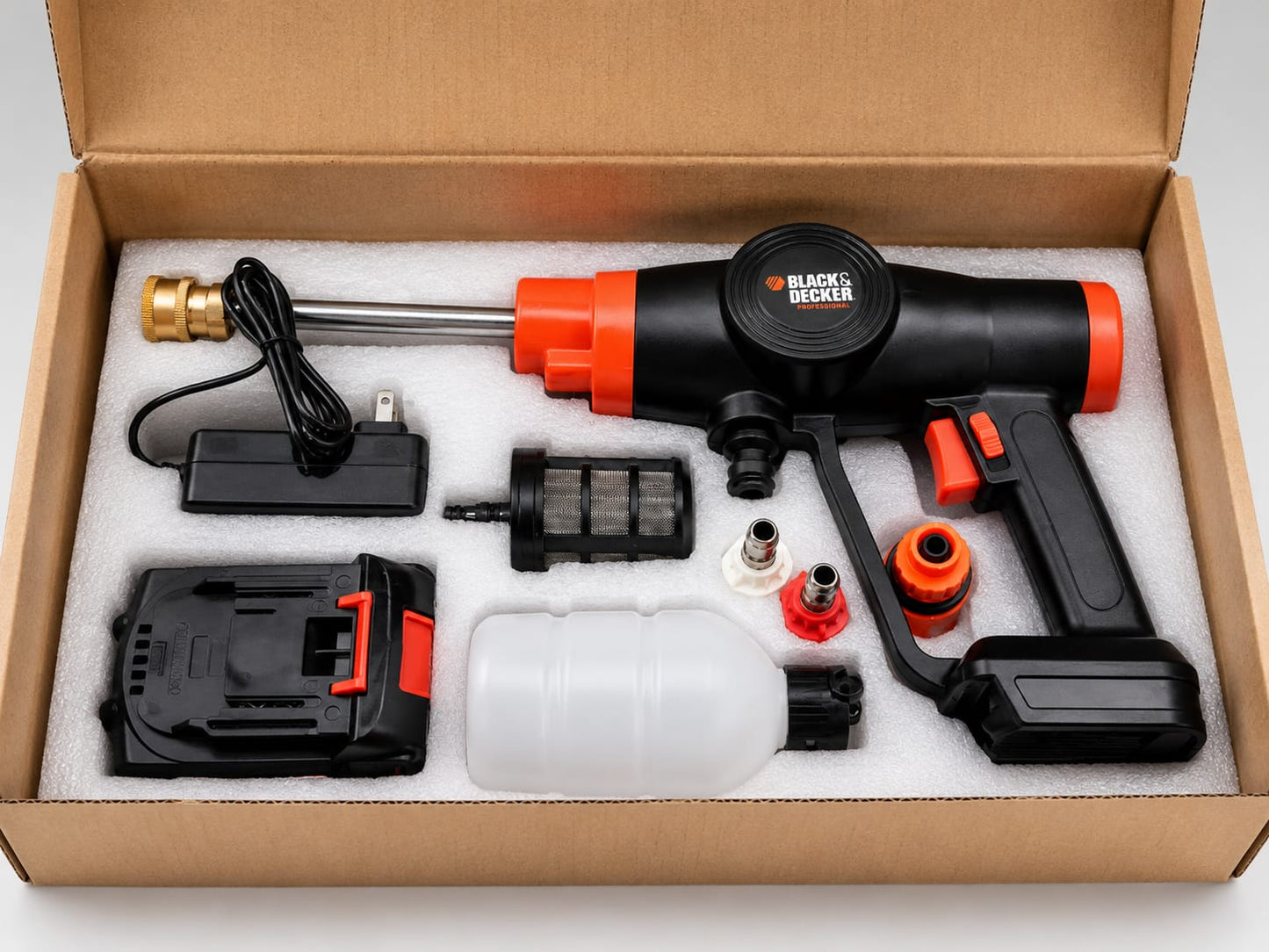 BLACK+DECKER Cordless High Pressure Washer – Rechargeable Lithium Battery Portable Power Cleaner