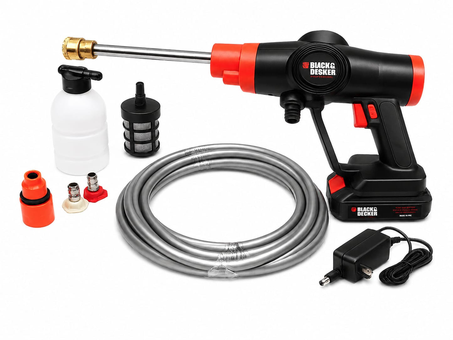 BLACK+DECKER Cordless High Pressure Washer – Rechargeable Lithium Battery Portable Power Cleaner