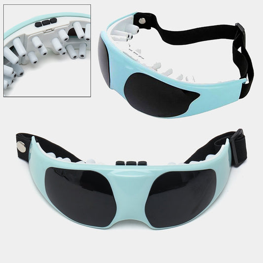 Eye Massager, Portable Electric Eye Care Massager Electric Relieve Fatigue Healthy Migraine Mask for Eye Fatigue, Dry Eyes and Dark Circles - Cell Operated